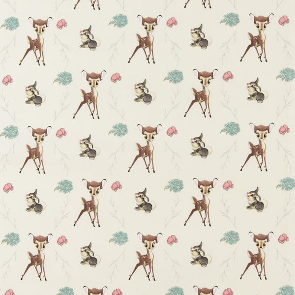 Licensed Cotton Print - Bambi Thumper Cross - Ivory