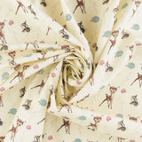 Licensed Cotton Print - Bambi Thumper Cross - Ivory
