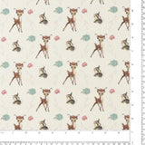 Licensed Cotton Print - Bambi Thumper Cross - Ivory