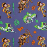 Licensed Cotton Print - Buzz and Woody - Indigo