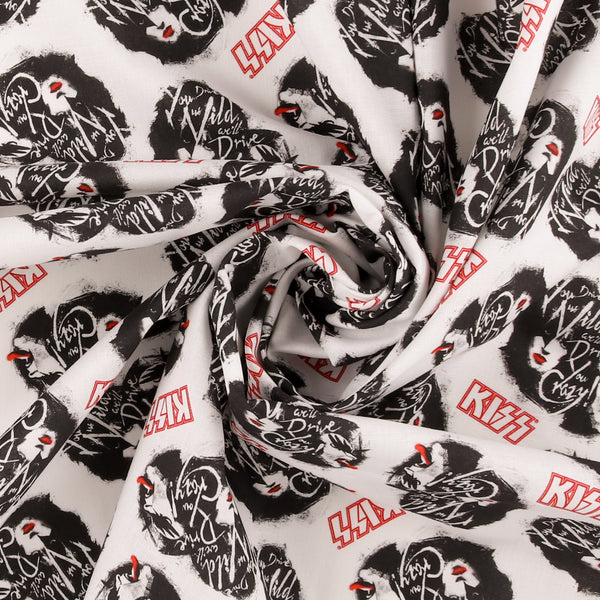 Licensed Cotton Print - Drive you Crazy - White