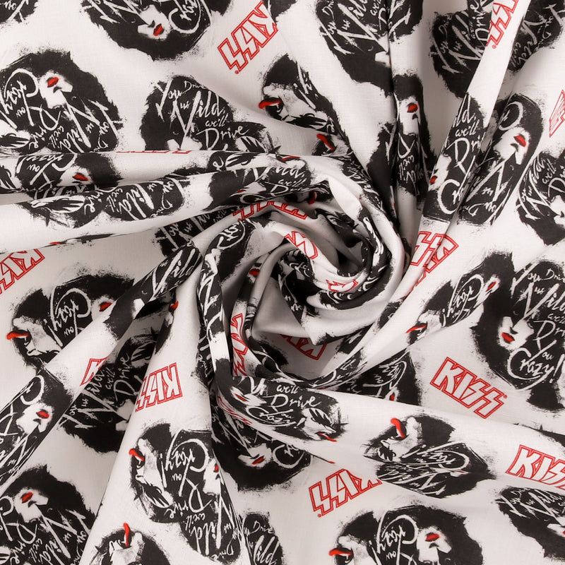 Licensed Cotton Print - Drive you Crazy - White