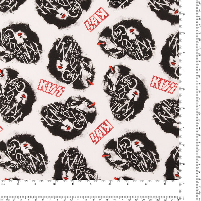 Licensed Cotton Print - Drive you Crazy - White