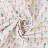 Licensed Cotton Print - Pooh Balloon - White