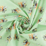 Licensed Cotton Print - BLUEY - Playful - Mint
