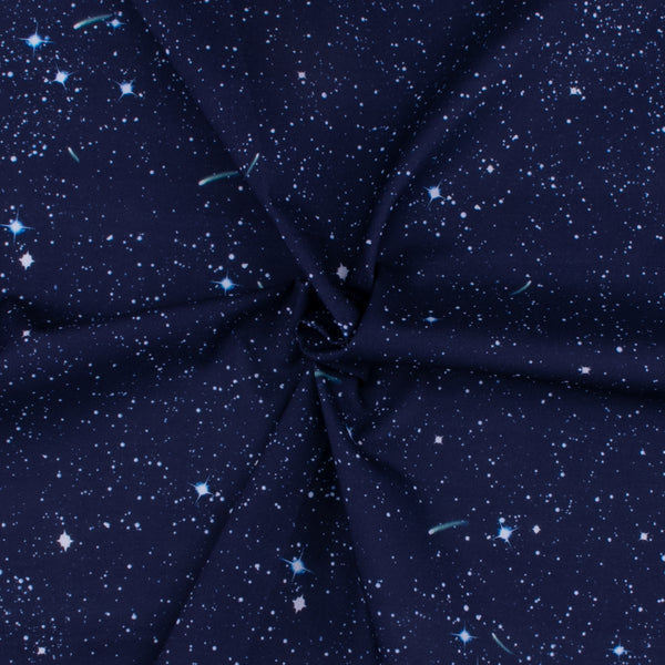 ESSENTIAL Printed Cotton - WINDHAM - Twinkle twinkle - Midnight Blue