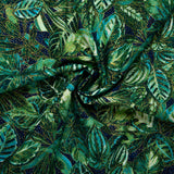 ULTIMATE - Cotton print - Leafs - Green