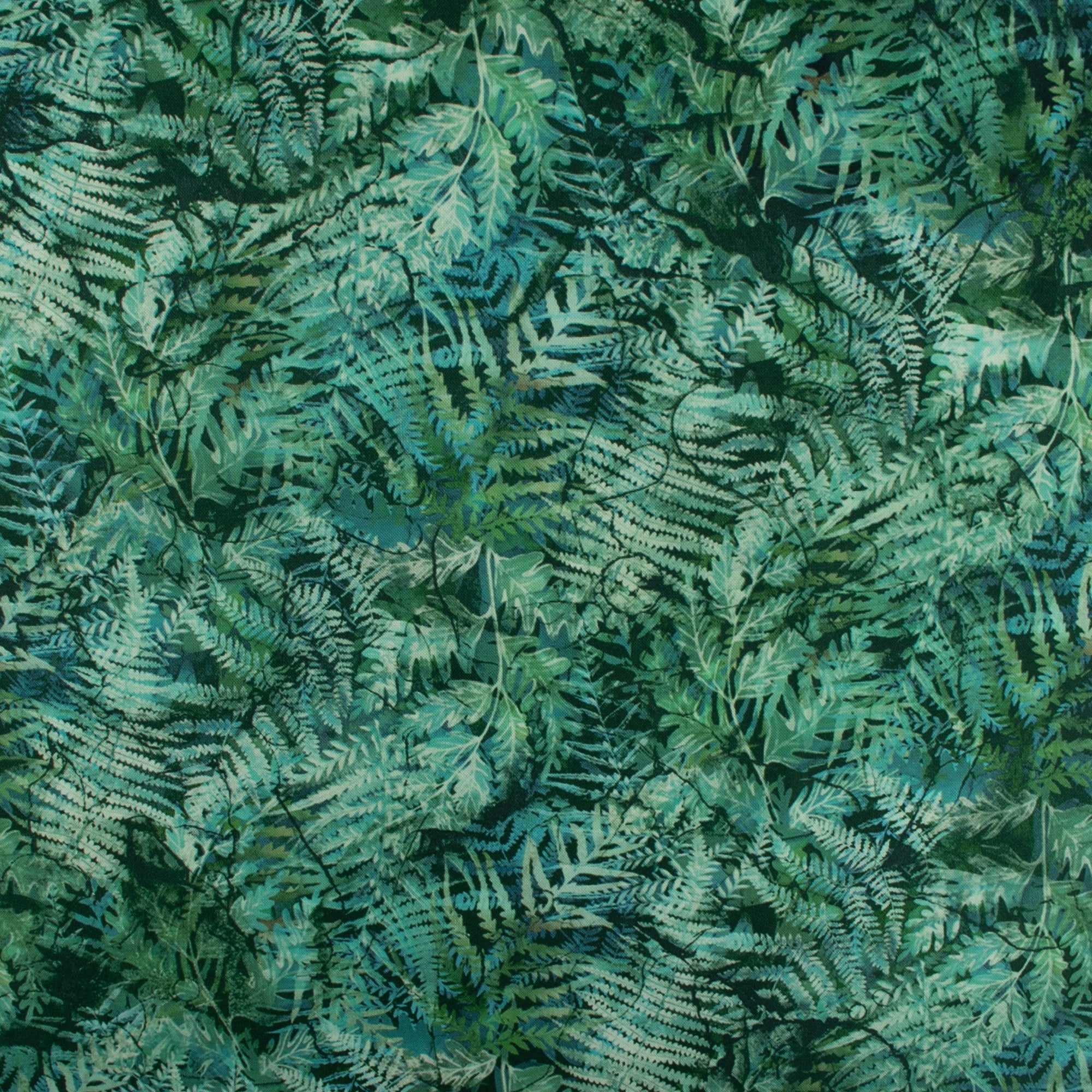 ULTIMATE Cotton print Leafs Medium green Fabricville