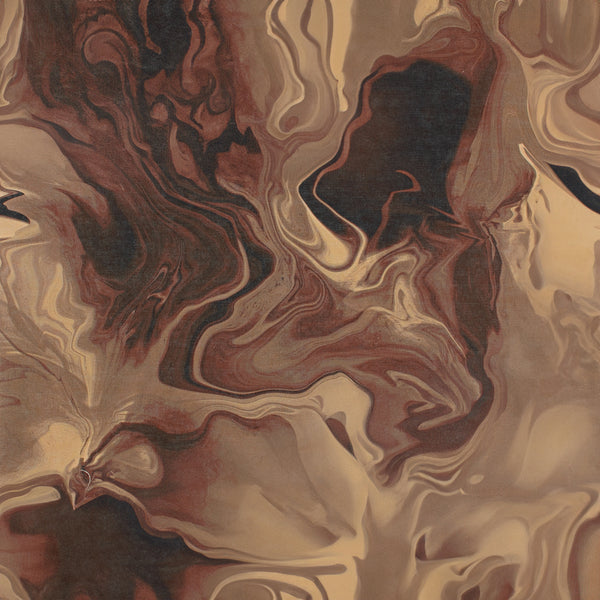 Digital Printed Cotton - MARBLE SWIRL - Taupe