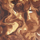 Coton Imprimé Numérique - «MARBLE SWIRL» - Brown