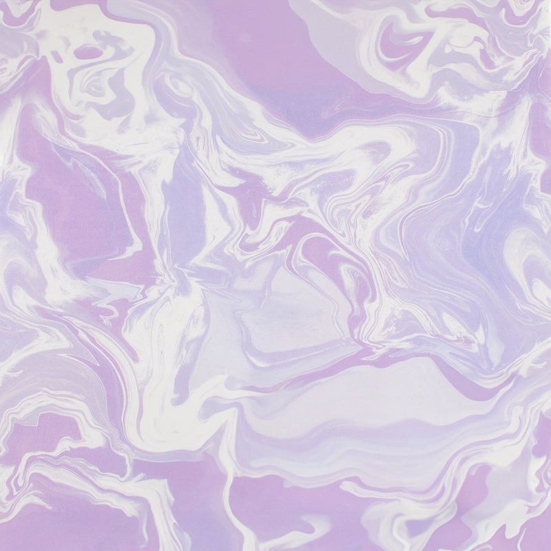 Digital Printed Cotton - MARBLE SWIRL - Lilac