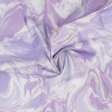 Coton Imprimé Numérique - «MARBLE SWIRL» - Lilas