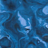 Digital Printed Cotton - MARBLE SWIRL - Navy