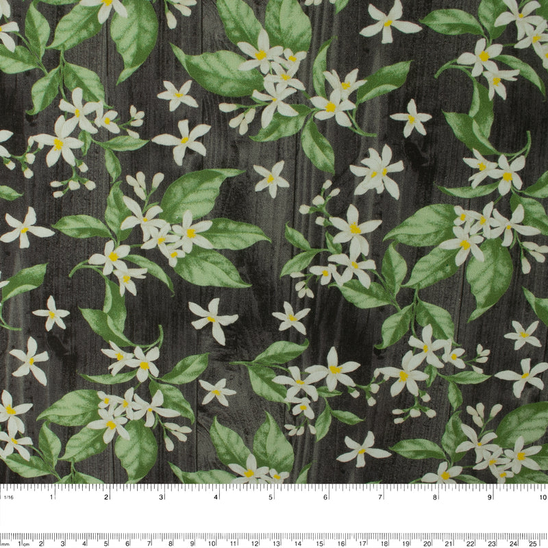 LEMON GROVE Printed Cotton - Florals - Black