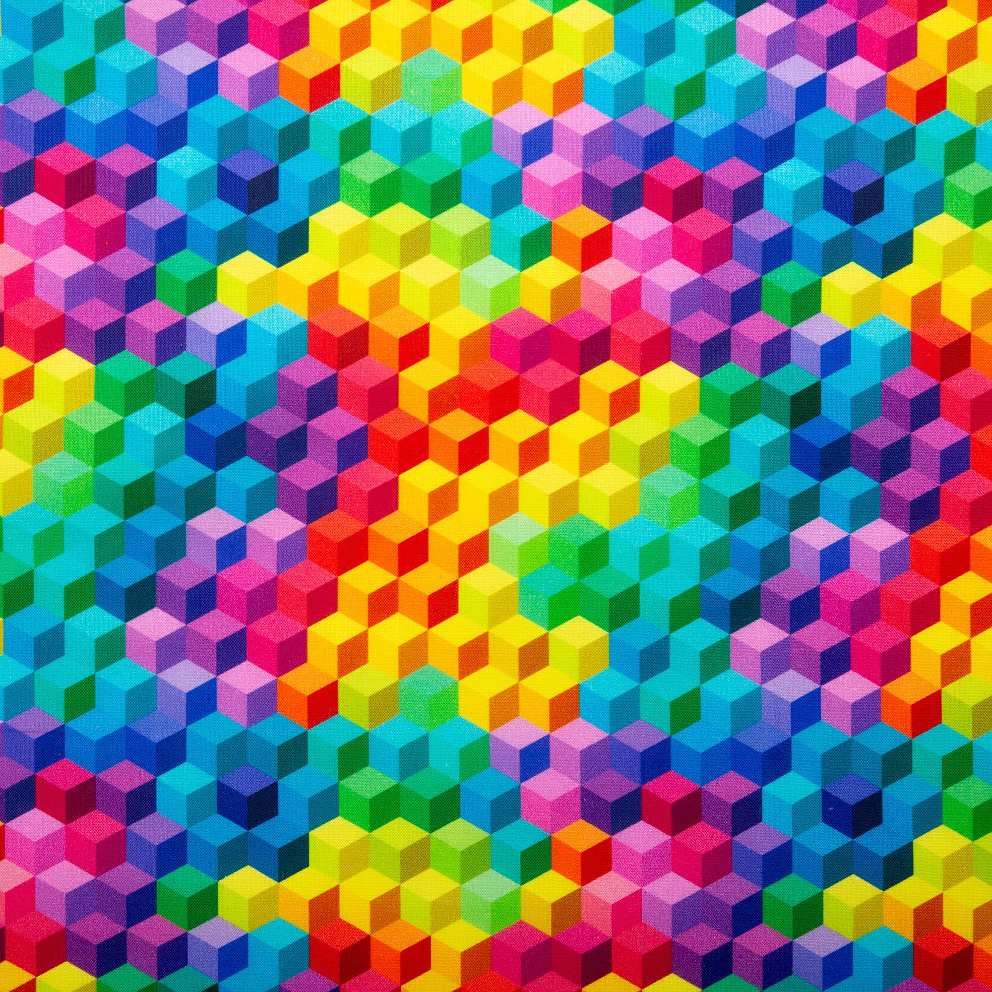 Printed Cotton MOOK ESSENTIALS Rainbow Cube Fabricville