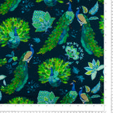 Printed Cotton - PROMENADE - 004 - Teal