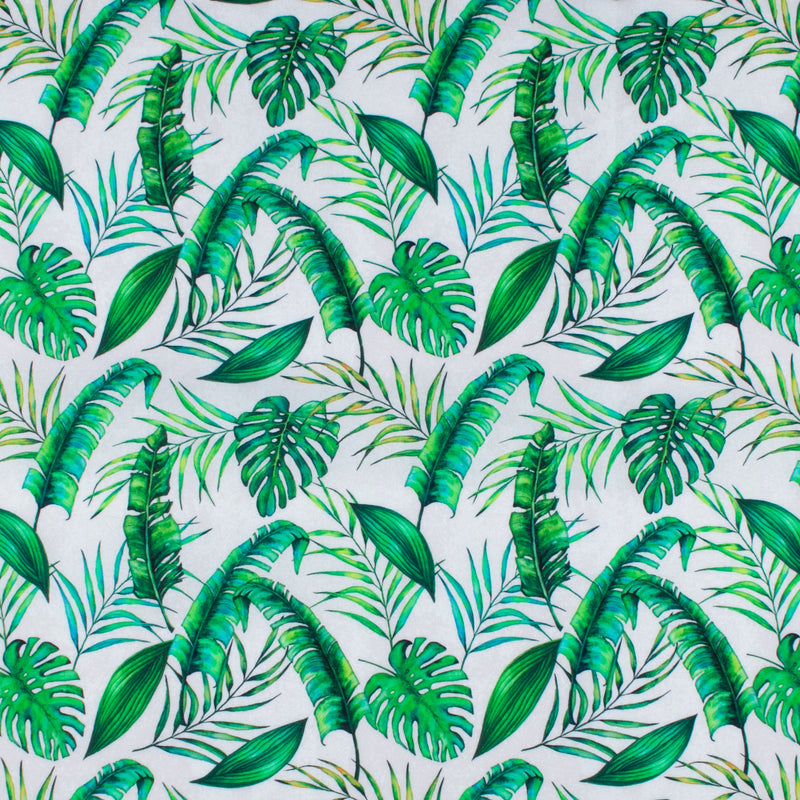 Printed Cotton - TROPICAL PARADISE - 004 - White