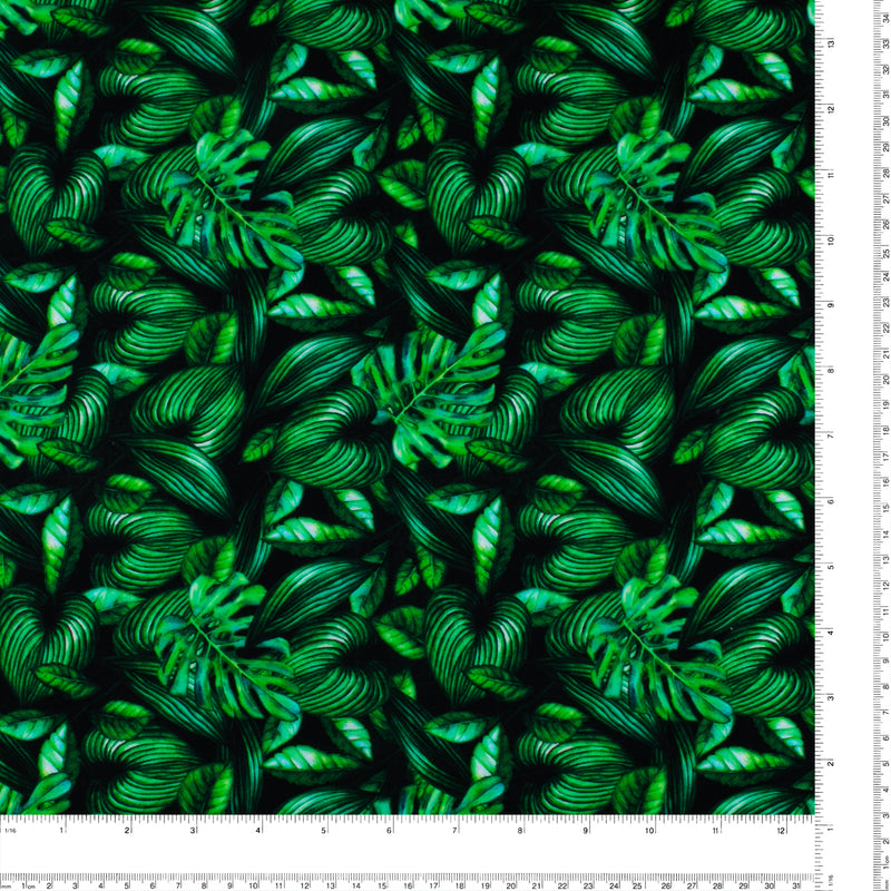 Printed Cotton - TROPICAL PARADISE - 005 - Green