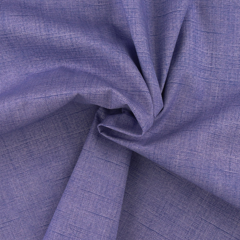 Blender Fabric - Printed Linen Look - 039 - Periwinkle