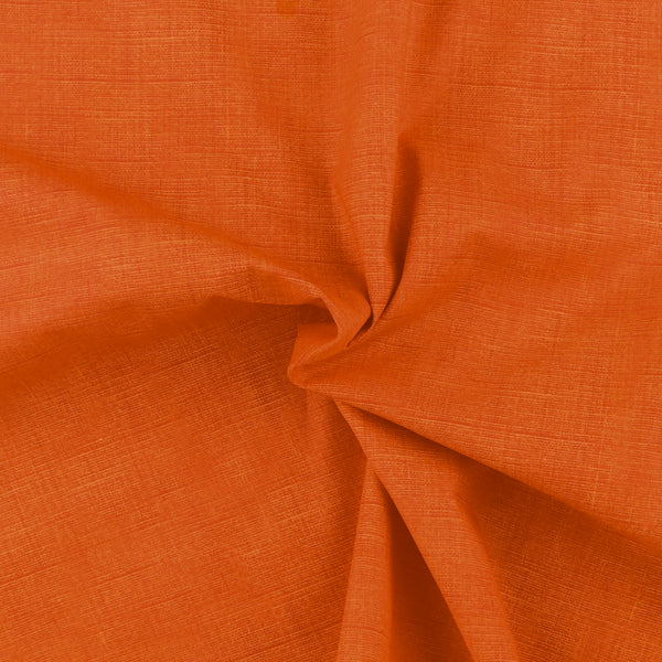 Tissu de Complément - Imprimé Aspect Lin - 045 - Tangerine