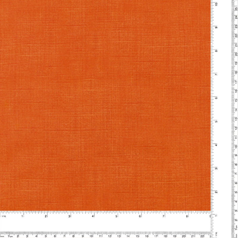 Blender Fabric - Printed Linen Look - 045 - Tangerine