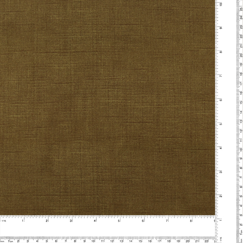 Blender Fabric - Printed Linen Look - 046 - Walnut