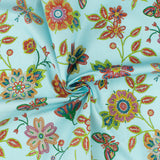 Printed Cotton - PRAIRIE CREEK - 004 - Aqua