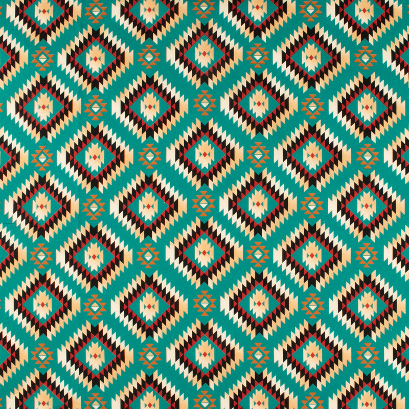 Printed Cotton - PRAIRIE CREEK - 012 - Teal