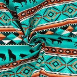 Printed Cotton - PRAIRIE CREEK - 020 - Teal