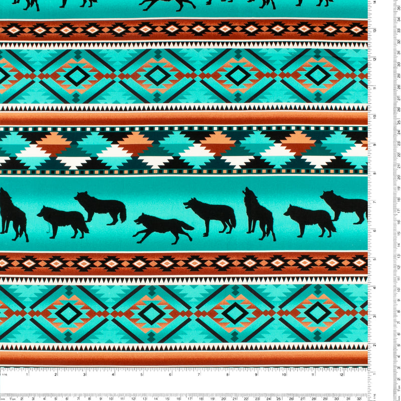 Printed Cotton - PRAIRIE CREEK - 020 - Teal