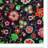 Printed Cotton - PRAIRIE CREEK - 027 - Black