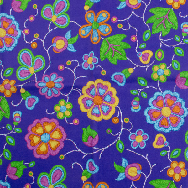 Printed Cotton - PRAIRIE CREEK - 028 - Purple