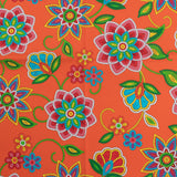 Coton Imprimé - &lt;PRAIRIE CREEK&gt; - 033 - Orange