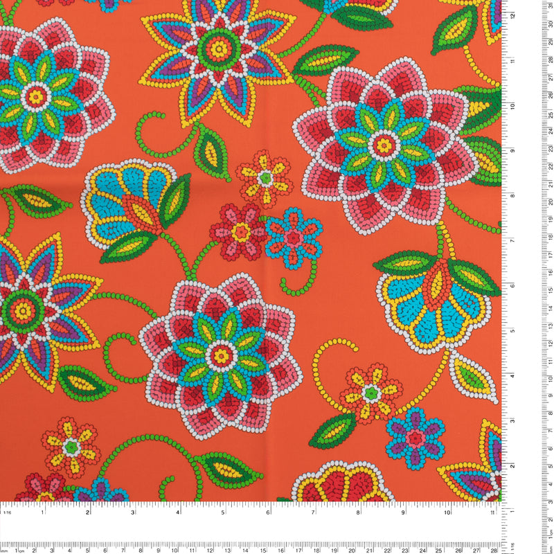 Printed Cotton - PRAIRIE CREEK - 033 - Orange