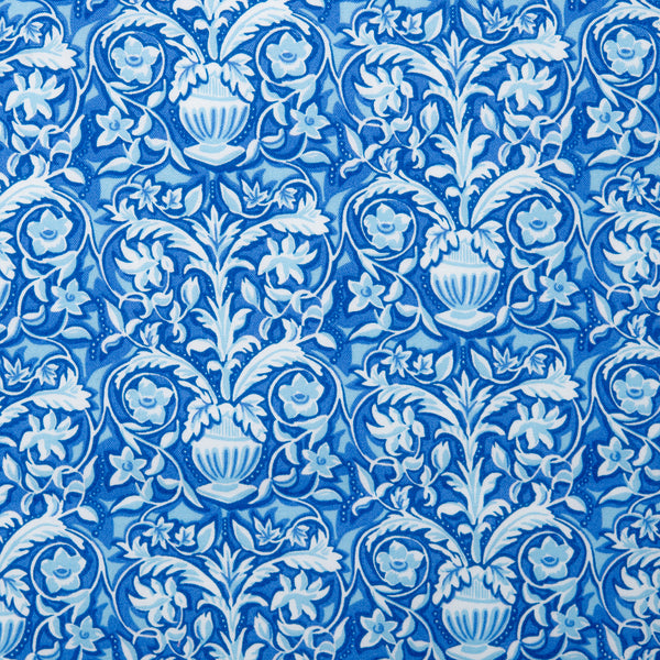 Coton imprimé LIBERTà PARISIENNE - Pot de Fleur - Blue