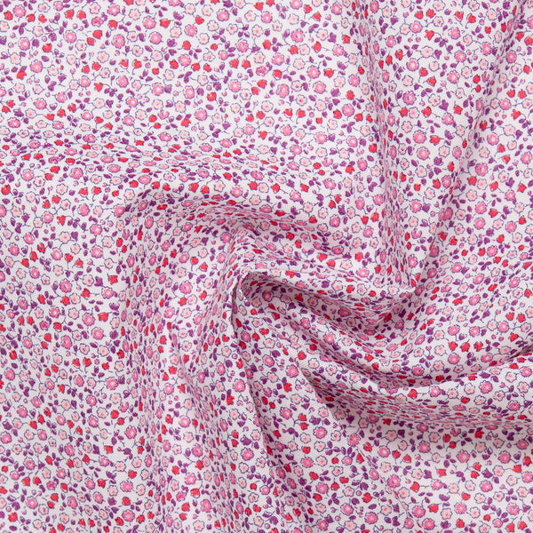 LIBERTY of PARIS Printed Cotton - Blooming - Pink