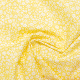 LIBERTY of PARIS Printed Cotton - Small Bouquet - Yellow