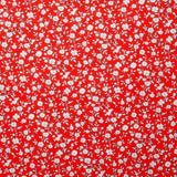 LIBERTY of PARIS Printed Cotton - Flowery - Red