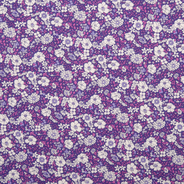 LIBERTY of PARIS Printed Cotton - Bouquet - Grape