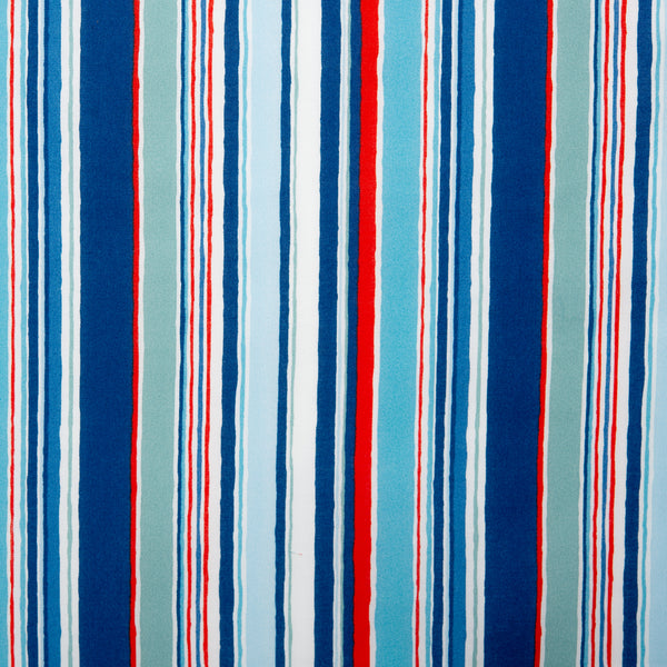 LIBERTY of PARIS Printed Cotton - Stripes - Blue