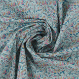 Printed Cotton - LIBERTY of PARIS  - 051 - Aqua