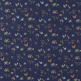 Printed Cotton - LIBERTY of PARIS  - 055 - Navy