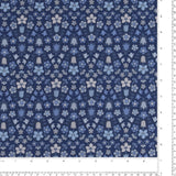 Printed Cotton - LIBERTY of PARIS  - 060 - Dark Blue