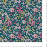 Coton imprimé - LIBERTÉ PARISIENNE - 061 - Sarcelle