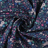 Printed Cotton - LIBERTY of PARIS  - 067 - Navy