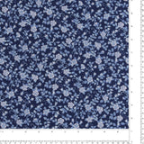 Printed Cotton - LIBERTY of PARIS  - 069 - Navy