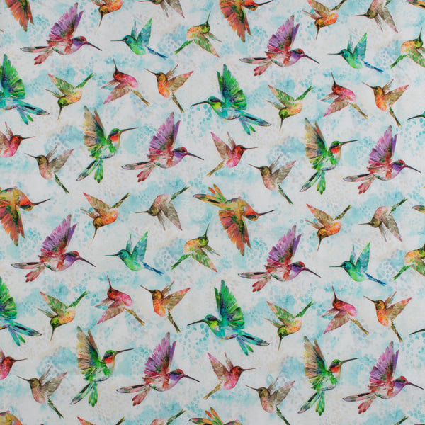 Windham Fabrics - Printed Cotton -A HUMMINGBIRD'S CHARM - 001 - Aqua