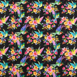 Windham Fabrics - Printed Cotton -A HUMMINGBIRD'S CHARM - 004 - Black