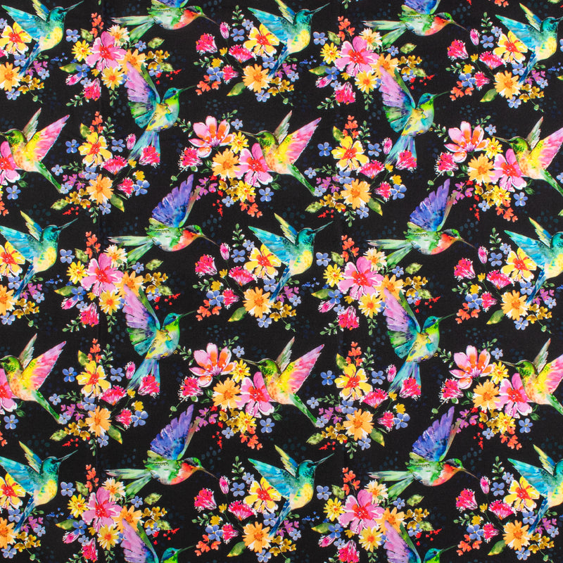 Windham Fabrics - Coton imprimé - &lt;A HUMMINGBIRD&#039;S CHARM&gt; - 004 - Noir