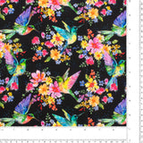 Windham Fabrics - Printed Cotton -A HUMMINGBIRD'S CHARM - 004 - Black